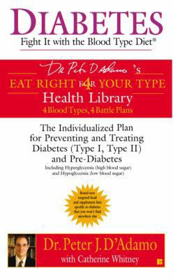 Diabetes: Fight It with the Blood Type Diet: Th... 0425201058 Book Cover
