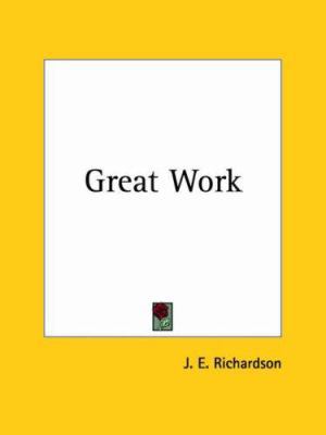 Great Work 0766140849 Book Cover