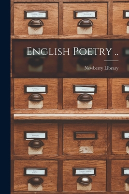 English Poetry .. 1019215755 Book Cover