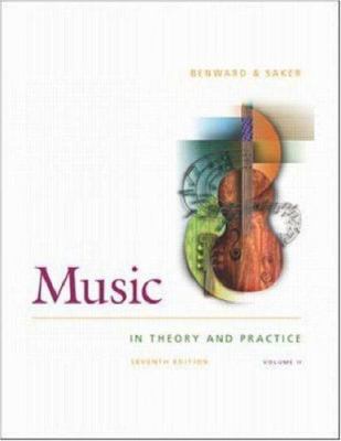 Music in Theory and Practice, Volume Two, with ... 007249297X Book Cover