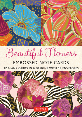 Beautiful Flowers, 12 Embossed Note Cards: 12 B... 0804856974 Book Cover