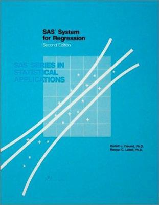 SAS System for Regression 1555444296 Book Cover