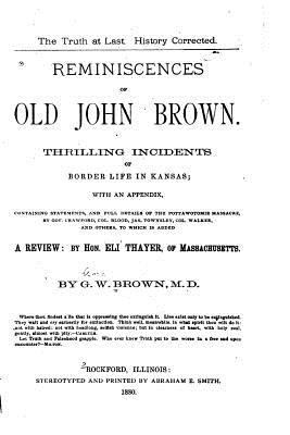 Reminiscences of Old John Brown 1532793960 Book Cover