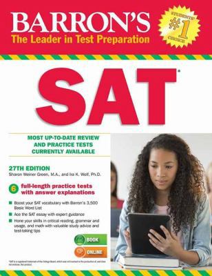 Barron's Sat, 27th Edition 1438003676 Book Cover