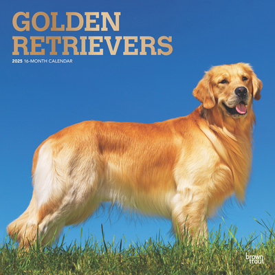 Golden Retrievers 2025 12 X 24 Inch Monthly Squ... 1975477073 Book Cover