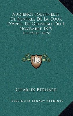 Audience Solennelle De Rentree De La Cour D'App... [French] 1168848830 Book Cover