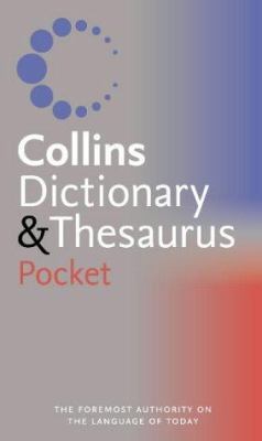 Collins Pocket Dictionary and Thesaurus Pocket 0007195915 Book Cover