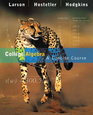 College Algebra: A Concise Course 0618492763 Book Cover