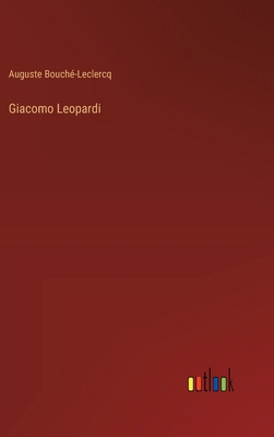 Giacomo Leopardi [French] 338504474X Book Cover