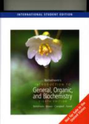 Introduction to General, Organic and Biochemistry 0495118664 Book Cover