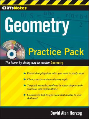 Cliffsnotes Geometry Practice Pack with CD [Wit... 0470488697 Book Cover