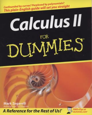 Calculus II For Dummies 047022522X Book Cover