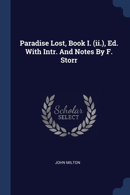 Paradise Lost, Book I. (ii.), Ed. With Intr. An... 1377172724 Book Cover