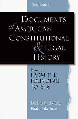 Documents of American Constitutional and Legal ... 0195323114 Book Cover