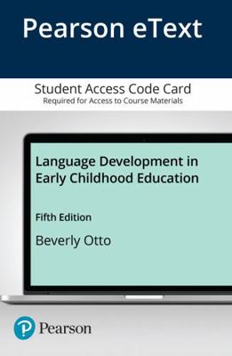 Language Development in Early Childhood Educati... 0134519825 Book Cover