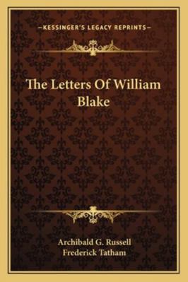 The Letters Of William Blake 1162984694 Book Cover