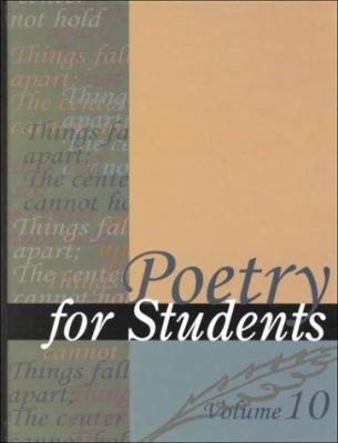 Poetry for Students 0787635715 Book Cover