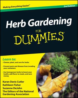 Herb Gardening For Dummies 2e 0470617780 Book Cover