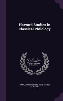 Harvard Studies in Classical Philology 1356831222 Book Cover