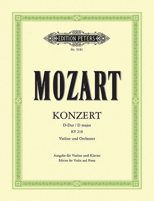 Violin Concerto No. 4 in D K218 (Edition for Vi... 0014074168 Book Cover