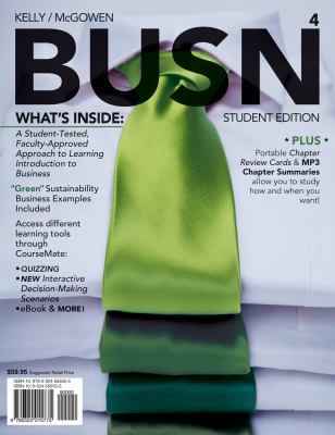 BUSN 4 (with Business CourseMate with eBook Pri... 1111221464 Book Cover