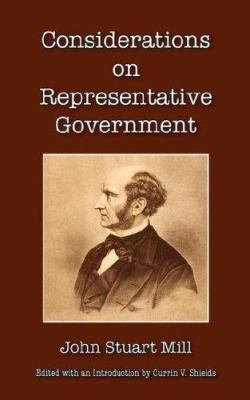 Considerations on Representative Government 0877973660 Book Cover