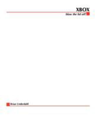 Xbox: Blow the Lid Off! 0072227923 Book Cover