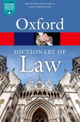A Dictionary of Law 0198802528 Book Cover