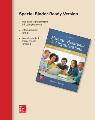 Loose-Leaf for Human Relations in Organzations 125938988X Book Cover