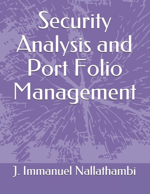 Security Analysis and Port Folio Management 8194031672 Book Cover