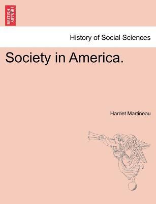 Society in America. 1241424543 Book Cover