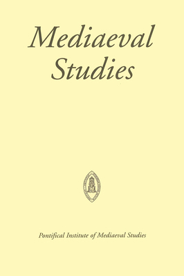 Mediaeval Studies 81 (2019, Publ. 2020) 0888446837 Book Cover
