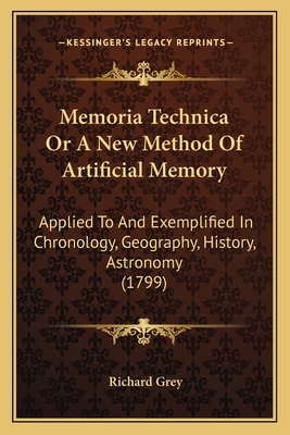 Memoria Technica Or A New Method Of Artificial ... 1165478625 Book Cover