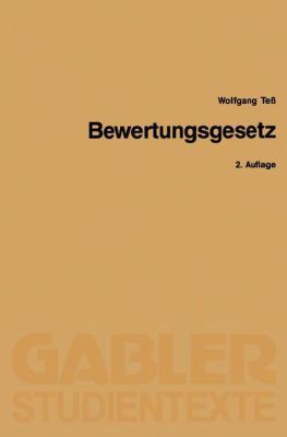 Bewertungsgesetz [German] 3409021639 Book Cover