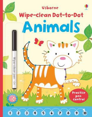 Wipe-Clean Dot-to-Dot Animals 1409587525 Book Cover