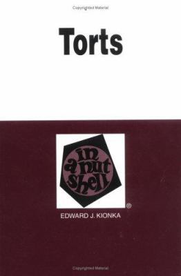 Torts in a Nutshell 0314235256 Book Cover