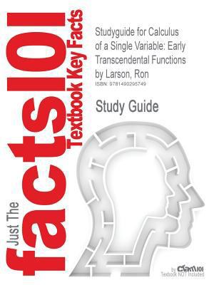 Studyguide for Calculus of a Single Variable: E... 1490295747 Book Cover
