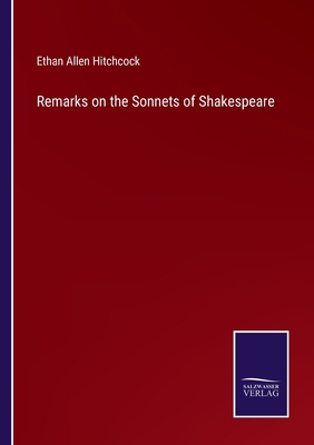 Remarks on the Sonnets of Shakespeare 3752589485 Book Cover