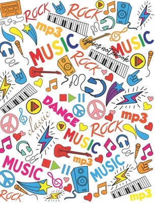 Lyrics Notebook: A Fun Rock Band Song Writing A... 1708978917 Book Cover