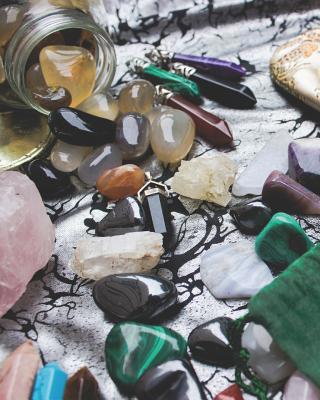 Crystals & Gemstones Boho Self-Care Workbook: A... 1094920606 Book Cover
