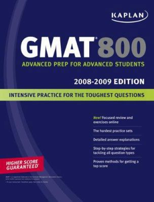 Kaplan GMAT 800 1419551795 Book Cover