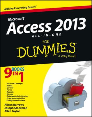 Access 2013 All-In-One for Dummies 1118510550 Book Cover