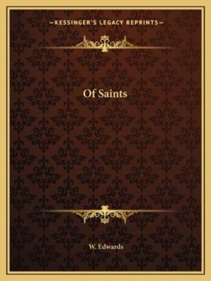 Of Saints 1162891890 Book Cover