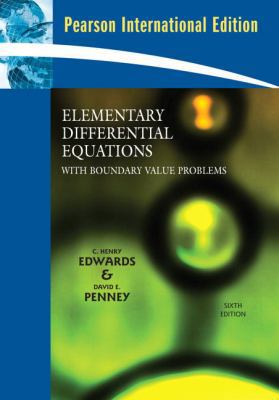 Elementary Differential Equations with Boundary... 0132358816 Book Cover