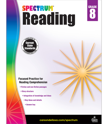 Spectrum Reading Workbook, Grade 8 1483812219 Book Cover