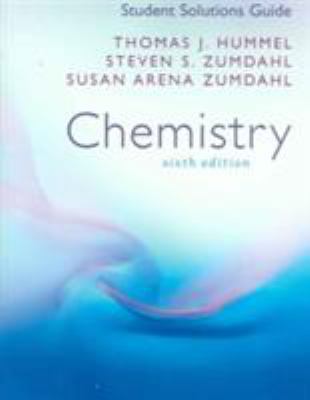Student Solutions Guide for Zumdahl/Zumdahl S C... 0618221638 Book Cover