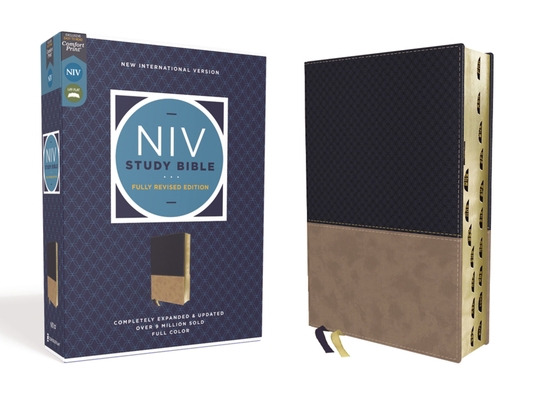 NIV Study Bible, Fully Revised Edition, Leather... 0310449022 Book Cover