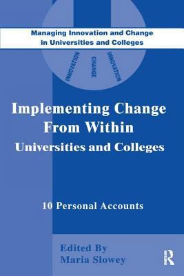 Implementing Change from Within in Universities... 113841980X Book Cover