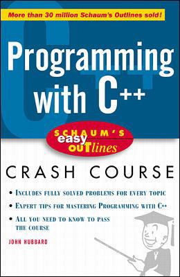 Schaum's Easy Outline: Programming with C++ 007052713X Book Cover