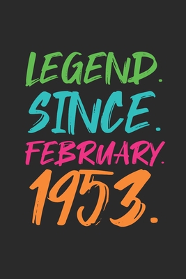 Legend Since February 1953: Birthday Gift Idea for Women And Men - Graph Ruled Notebook / Journal (6" X 9" - 5 X 5 Graph Ruled)